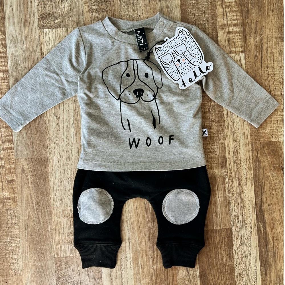 Paris boutique dog two-piece outfit